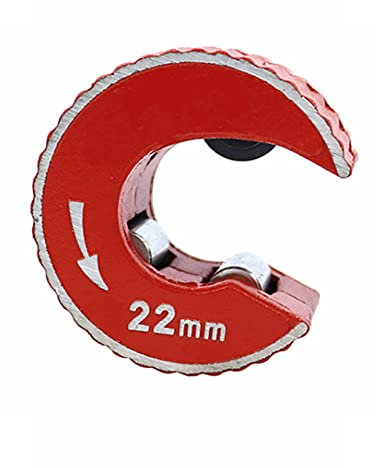 1Pc 22mm Mini tagliatubi, strumento per tagliare tubi idraulici manuali in lega di zinco per tagliare tubi in rame e alluminio in PVC (rosso)