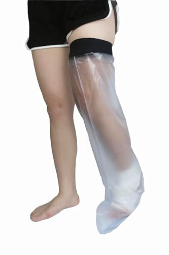 HKF HO KI HO Protege platre jambe adulte,protection platre jambe,Sac Etanche Platre Gardez les Plaies et le Bandage au sec Pendant le Bain-104cm