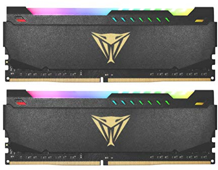 Patriot Memory Viper Steel PVSR432G360C8K - Kit di memoria RAM DDR4 RGB, 32 GB (2 x 16 GB), 3600 MHz, CL18 UDIMM