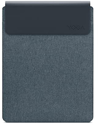 Lenovo Housse de Yoga pour Ordinateur Portable - 14,5 - Fermeture magnétique - Fine et légère - en matériaux recyclés - Poche séparée pour Accessoires - Bleu Sarcelle