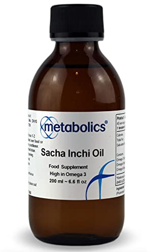 Sacha Inchi Oil 200ml | Vegan Source of Fatty Acids Omega 3, 6 & 9 | Unrefined, GM & Additive Free