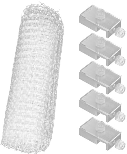 VILLCASE Fish Tank Anti-Escaping Net Aquarium Mesh Cover 27.55X20.86 Inches Breathable and Practical Escape-Proof Screen for Home Aquariums