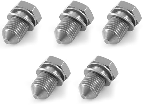 ROBUST 5x Ölwanne Ablassschraube für Audi A1 A3 A4 A6 Seat Alhambra Altea Cordoba Skoda Fabia Octavia Roomster Volkswagen Jetta Passat Tiguan Touareg 1459212 6M216B709AA MN980017