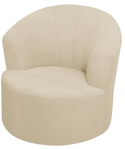 JORTUIO Runden Stuhlhussen Stretch Jacquard Clubsessel Sessel Bezug Abnehmbare Waschbare Universal Sofabezug Stuhlbezüge Weicher Möbelschutz Sitzbezug für Hochzeiten, Partys, Hotels (Color : #3)