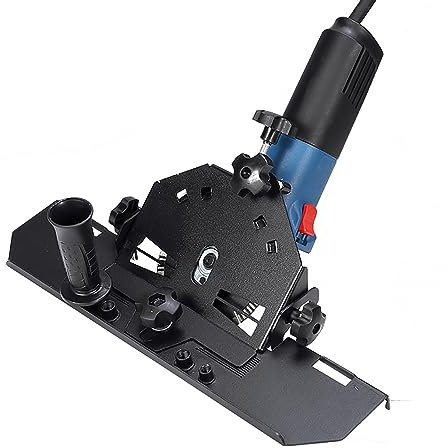 LEMCC Tile Chamfering Machine, 45 Degree Manual Tile Cutter, Aluminium Alloy Porcelain Ceramic Floor Tile Cutting Machine 115-125mm for Ceramic and Marble Tiles Angle Grinder(#1)
