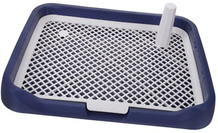 COSMEVIVI Toilette per Cani da Interno Vasino a Rete in Plastica Resistente, Antiscivolo e Smontabile, Vassoio per Addestramento Cuccioli di Piccola e Media Taglia, per Casa, Ufficio e Cucina