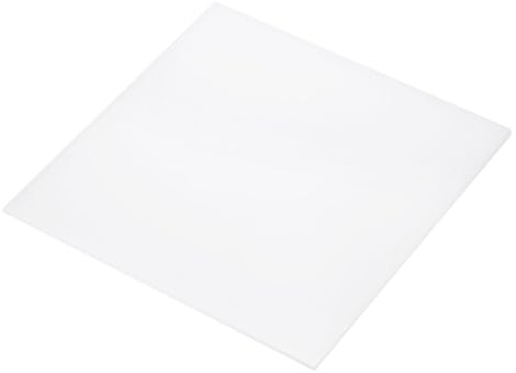 DMiotech Feuilles en Plastique UHMW de 12 x 12 x 0,1 Pouce, Polyéthylène à Ultra Haut Poids Moléculaire, Planche de Polyéthylène Blanc Opaque pour l'Automobile, la Chimie, la Fabrication