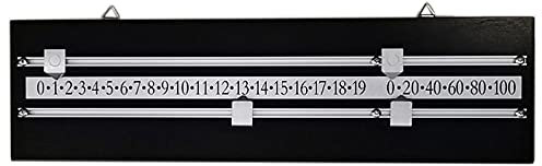 Cetfuro Snooker Anzeige Tafel Komplett mit Ergebnis/Schienen und Zeigern für Billard Lieb Haber Snooker Spiele Billard Ergebnis Bewahrer Schwarz