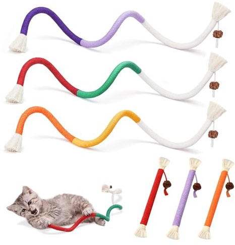HUAEDNWKYI Katzenminze-Spielzeug für endloses Vergnügen,Premium Kauspielzeug für Katzen, Verbessert die Mundhygiene, Katzen-Spielzeug für Babys, Twiggle Tail, SmartyFlip, Wiederbefüllbar, Nachfüllbar