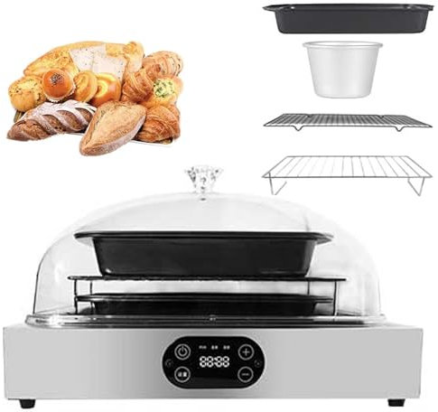 XDLYWUZIQ Brotgärbox Mit Einstellbarer Feuchtigkeit Und Temperatur, Joghurtbereiter, Gärbehälter, Slow Cooker, Gärbehälter, Schokoladenschmelzer, Edelstahlauskleidung,doublelayer