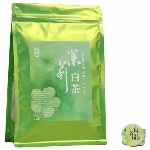 Thé Blanc Au Jasmin Chinois De Qualité Supérieure Petit Thé À Gâteau 250g Le Charme Du Thé Blanc Gongmei
