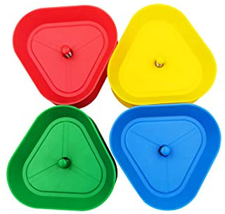 ROYJJ 4 Stück/Set für dreieckige freihändige Spielkartenhalter, Brettspiel für Sitz, großartig