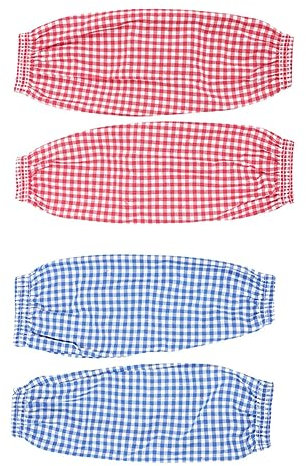OSALADI Elastic Arm Oversleeves for Cooking Plaid Kitchen Accessories Protective Sleeves for Clean Work
