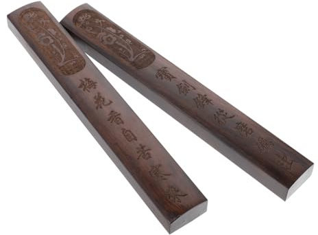 Yardwe Chinesischer Kalligraphie Briefbeschwerer Aus Glattem Massivholz Praktisches Paperweight Für Schreibzimmer Für Kanji Sumi-malerei Und Schriftgestaltung