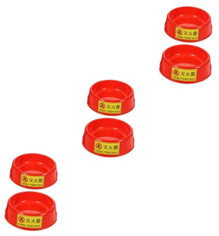 Angoily 3 Set Base Estintore Bastoni Temperatura Strumento Di Frutta Alimentazione Cc Contatore Linguette Adesive Isolamento Trasformatori Trug Piattino Tazze Il Rosso Plastica 2 Pezzi * 3