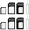 Cjkoonsa 4 in 1 Nano SIM Card Adapter, 2pcs SIM Card Adapter Kit, Sim Adapter Set Sim Card Adapter with SIM Ejector Pin Compatible for Old Model Mobile Phone