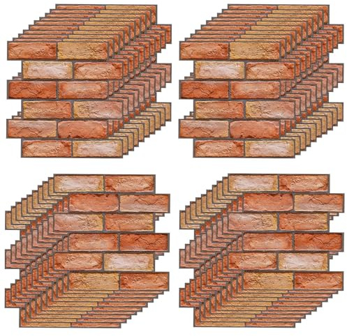30 Stück 3D Wandpaneele Selbstklebend, 30 × 30 cm Selbstklebende Tapete Wandpaneele Wandfliesen, Steintapete, 3D Wall Panels, Wandverkleidung Steinoptik für Die Innen, Wasserfest
