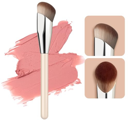 MUIIGOOD Concelar Brush Makeup Liquid Foundation Brush Angled Face Blush Brushes For A Sculpted Look, Great For Cream, Liquid Or Powder Blush Cheek Flawless Sculpting (1Pcs Large)