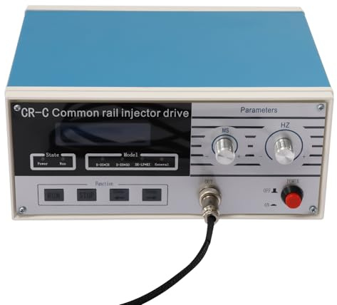 CUSANSK CR-C - Tester multifunzione Common Rail con display digitale LCD 220 V, spina EU, compatibile con iniettori, tester per iniettori diesel per test e riparazione