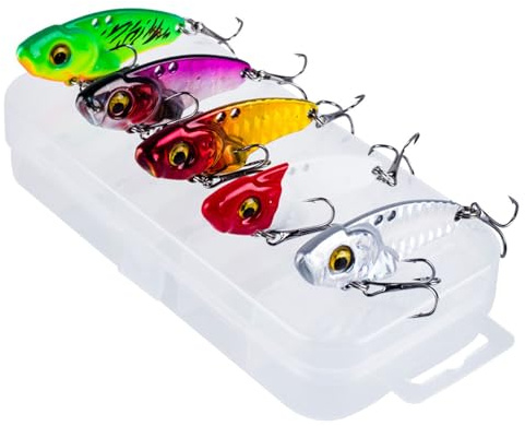5 Stücke Metall Jigs Löffel Köder Crankbait Künstliche Harte Köder Trolling Swimbait Angelzubehör Einfach zu bedienende Trolling Swimbait