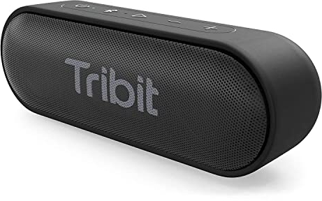 Tribit Casse Bluetooth, Altoparlante Bluetooth Impermeabile IPX7 cassa usb portatile con Basso+ Esclusivo 20 Ore Gioco speaker portatili per Giardino, Festa, Auto, Viaggio, Spiaggia (negro)