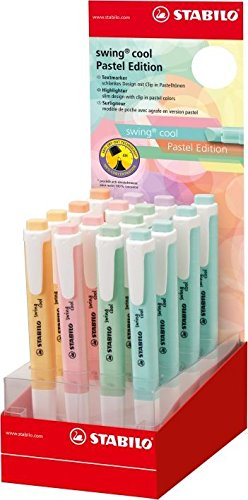 STABILO Textmarker swing cool Pastel Edition, 16er Display
