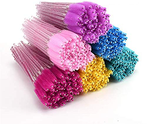 ATOMUS 300 Piezas Desechables Cepillos de Pestañas de Varitas Rímel Kit Mascara Applikator Make-Up Applikatoren Kit de Maquillaje Pinceles Aplicadores Multicolor