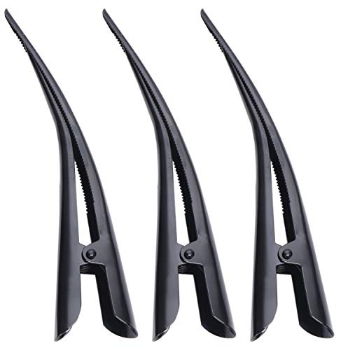 Minkissy 3 Stück Metall Entenschnabel Schnitt Clips Friseur Salon Haargriff Haarfärbung Schnitt Clips Styling Haarspangen Rutschfeste Haarspangen für Friseur