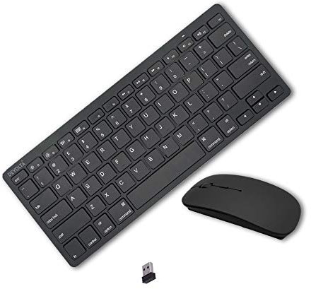 Mini Wireless 2.4Ghz Black Keyboard and Mouse Combo for Apple iMac MacBook MacBook Pro