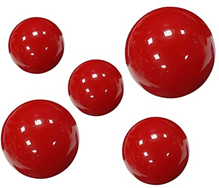 5 st blickande boll reflekterande trädgårdssfär rostfritt stål ihåliga röda bollar reflekterande slät sfär trädgårdsdekoration för trädgårdsprydnad