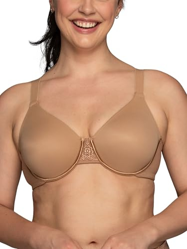 Vanity Fair Women's Beauty Back Smoothing Minimizer Bra, Minimizes Bust Line up to 1.5, Non Padded Cups up to H - Totally Tan, 38DD