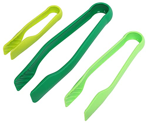 SALUTUY Pince à pain - Pince à steak en plastique résistant à l'usure pour salade barbecue en cuisine, grille, friture, cuisson pour glaçons, pain de viandes