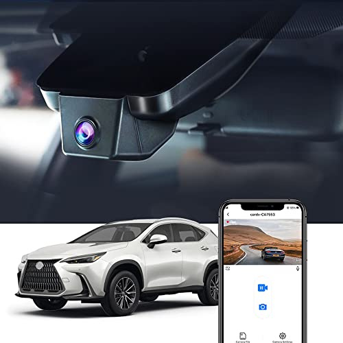 Fitcamx Dashcam 4K Geeignet für 2022-2026 Lexus NX350 NX250 NX300 NX Premium Luxury NX450h F Sport, OEM Dashcam 2160P UHD Video WiFi, Nachtsicht, G-Sensor, Loop-Aufnahme, Plug & Play, 64GB-Karte