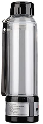 Bouilloire électrique de Voiture 12 V 24 V, Chauffe-eau de Voiture en Verre Borosilicaté de 280 Ml, Chauffe-eau électrique Portable et Transparent, Chauffe-eau de Voyage Multifonctionnel(Le noir)