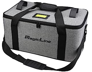 MagicLine Portable Photo Studio Equipment Bag 21.7x12.6x10.6,Semi Rigid Sturdy Camera Carrying Case for Studio Strobe Flash Monolight and Accessories