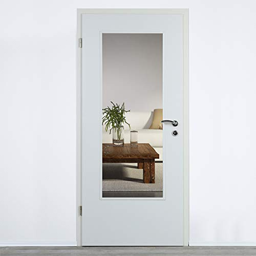 Lichtausschnitt, Verglasung, Glaseinsatz für Zimmertüren 4mm ESG (410 x 1420 mm)