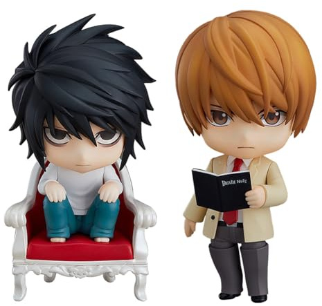 Xinchangda Death Note Figure, Light Yagami Anime Figure Statue Mobili Sostituibili Testa Pvc L Action Figurine Regali di Compleanno per i Fan
