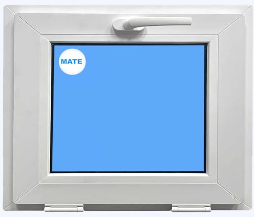 ECO-BLU (V93M) Ventana PVC 500x400 Blanca Oscilante Vidrio Mate