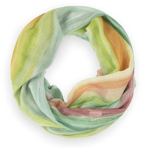 GLAMEXX24 Foulard Girocollo per Donne, Sciarpa Estiva con Sfumature, Sciarpa Circolare Leggera con Gradiente Arcobaleno