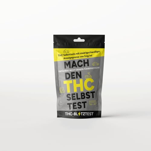 1x THC-Blitztest 5ng/ml Drogenschnelltest - 1 bis 35 Stk. - THC Drogentest