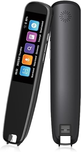 Scan Übersetzer Stift, Übersetzungsstift-Sprachübersetzungsgeräts, Scan-Lesestift Offline-Scan-Übersetzung in 12 Sprachen, 131 Scannen Sprachen Übersetzungsstift für reisende Geschäftsstudenten