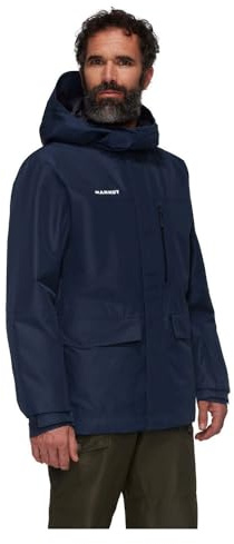 Fall Line Hardshell Thermo Hooded Jacket Men marine (5118) L