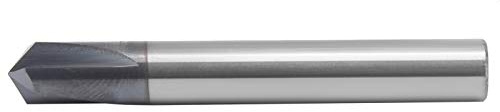 Fraise à Chanfrein à 3 Cannelures à 120 Degrés, Foret CNC, Outil de Haute Précision pour l'usinage du Métal, du Bois et du Plastique (D8*120°*60L)