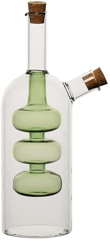 THUN -Bloomia vinäger- och oljeset - glas, kork - vårträdgård samling - Ø 7,16 cm, 22,7 cm h