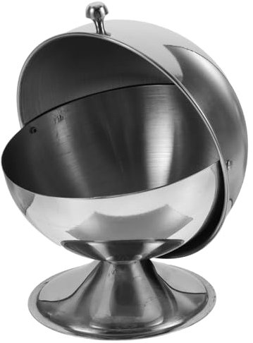 CIYODO Azucarero Inoxidable 304 con Tapa Enrollable Recipiente Hermético para y Condimentos Diseño Práctico para Cocina y Cafeterías Tarro Antipolvo con Capacidad