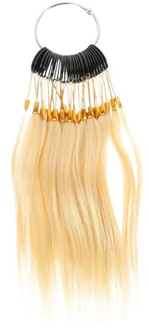 DECOMELODY 30 Stück Echthaar Farbmuster für Friseure Professionelle Haarfärbemittel Farbproben aus Echten Haaren Bequem zu Berühren für Friseursalons und Farbtests