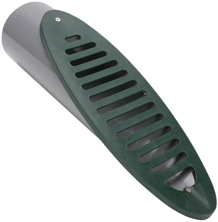 Hiraith Emiter de Desagüe de Patio Rejilla Desmontable de PVC Verde, Drenaje Inclinado en ángulo para el de Drenaje con Rejilla de Terraza, Materiales Estabilizados a la Sol
