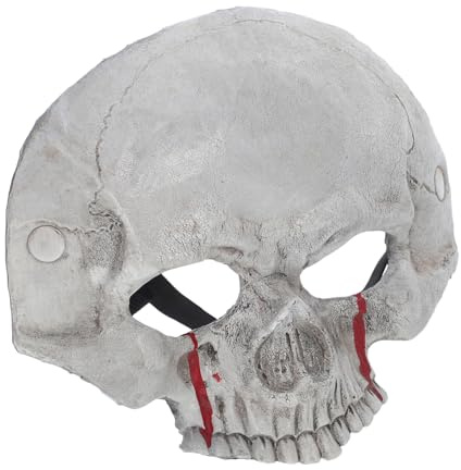 FOMIYES Máscara de Media para Adultos Diseño Transpirable con Ventilación Optimizada para Fiestas de Halloween y Disfraces de
