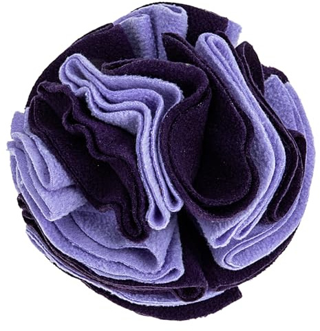 UPKOCH Palla Sniffing per Cani in Pile Polare Lavanda, Gioco Resistente per Animali Domestici, Aiuta a Ridurre Stress e Favorisce Alimentazione Lenta in Casa o Giardino