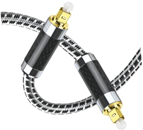 EPIGEIST Cavo Ottico Audio Digitale Flessibile e Resistente per Amplificatori Dvd Speaker Connettore a Fibra Ottica per Segnale e Stabile